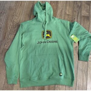 New John Deere Hoodie‎ Mens Size Large Green